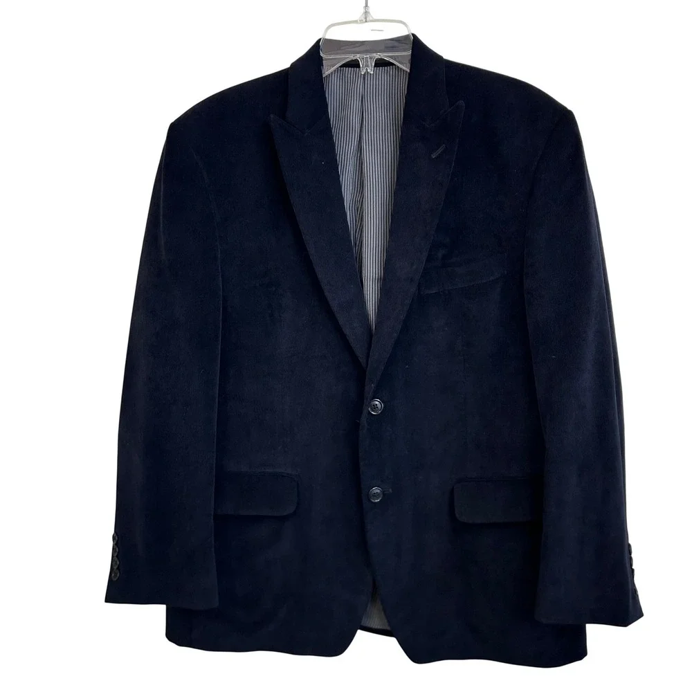 Calvin Klein Men's Black Corduroy Blazer Sport Coat‎ Jacket Size 40S EUC Retro